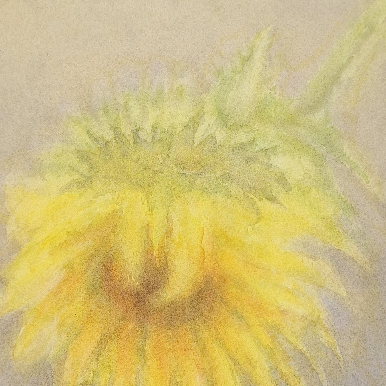 Sun came over, 2023,  25,5 x 20cm, watercolour