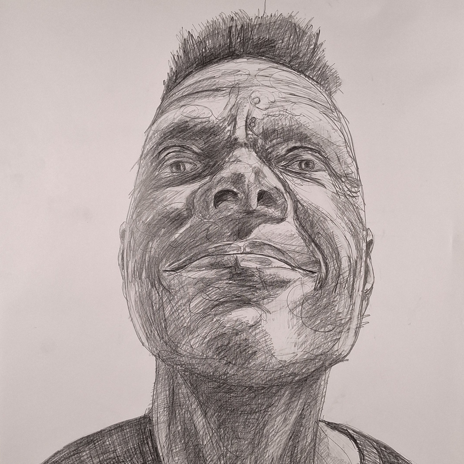 Joonas, 2023, pencil on paper, 104x72cm