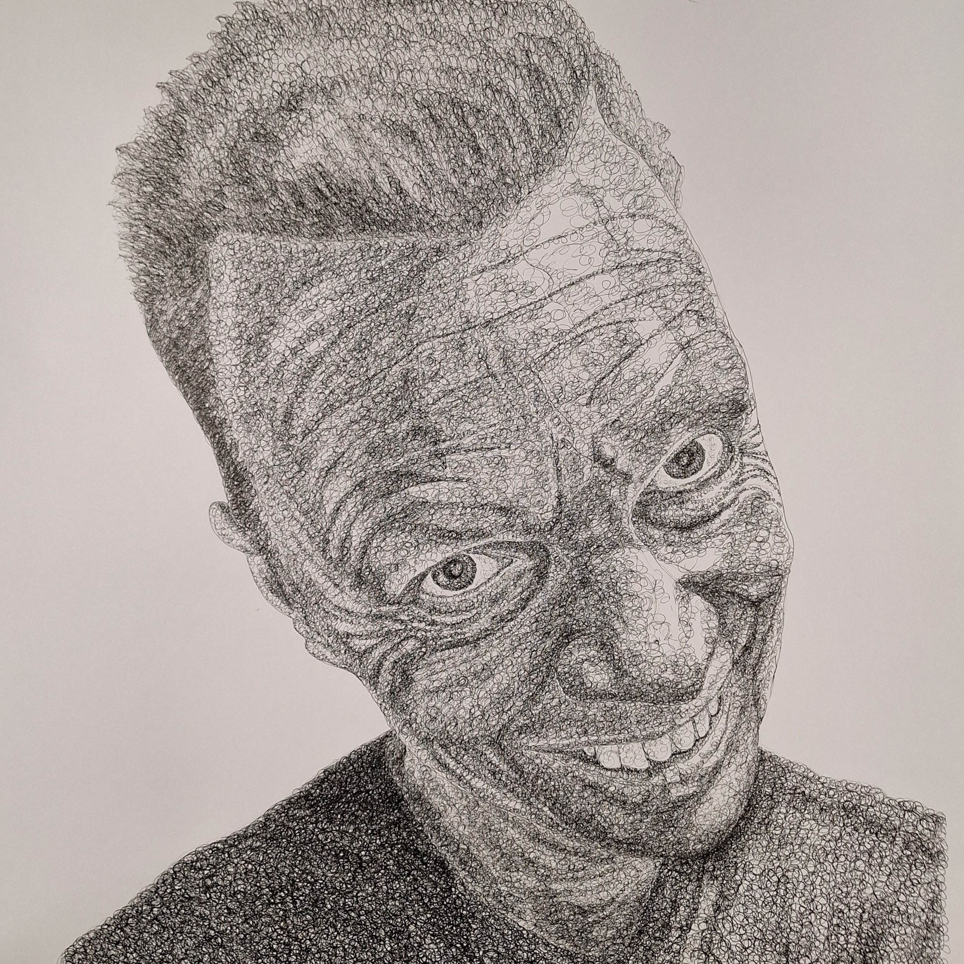 Joonas, 2023, ink on paper, 104x72cm
