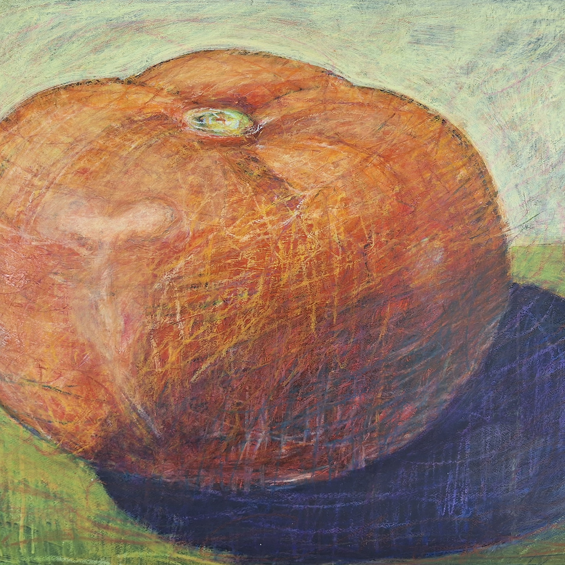 Hot tomato, 70x 96cm, 2023, acrylics on paper