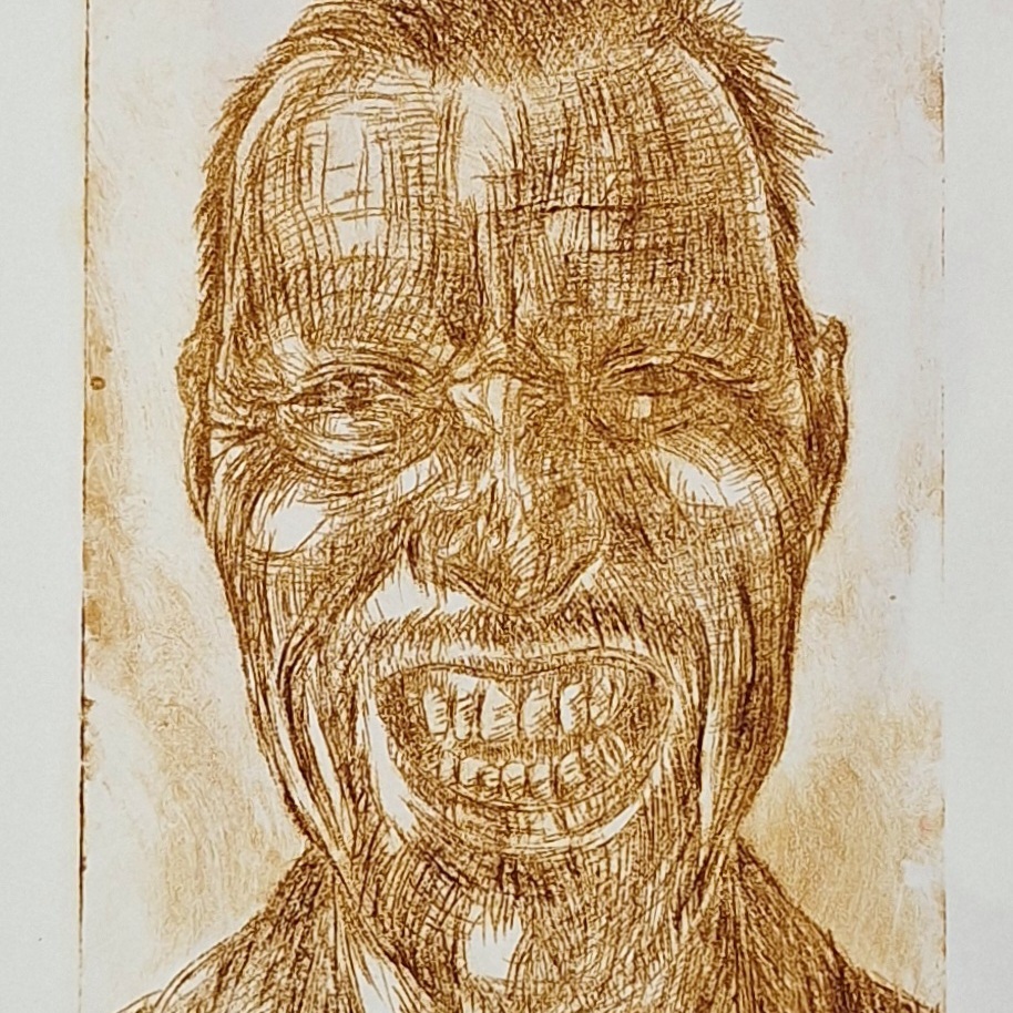 Me, 2025, kuivaneula paperille, 14.5x10cm